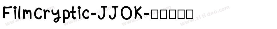 FilmCryptic-JJOK字体转换