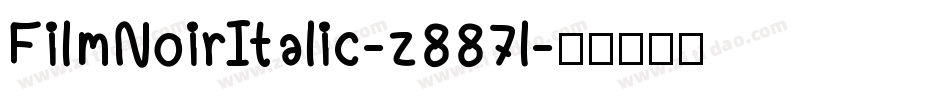 FilmNoirItalic-z887l字体转换