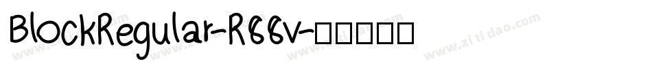 BlockRegular-R88v字体转换