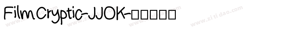 FilmCryptic-JJOK字体转换