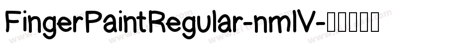 FingerPaintRegular-nmlV字体转换