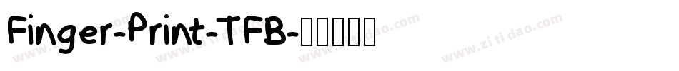 Finger-Print-TFB字体转换