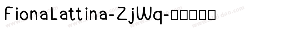 FionaLattina-ZjWq字体转换