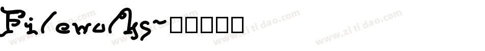 Fireworks字体转换
