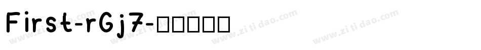 First-rGj7字体转换