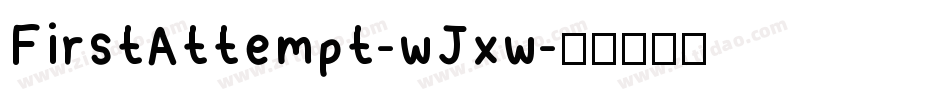 FirstAttempt-wJxw字体转换
