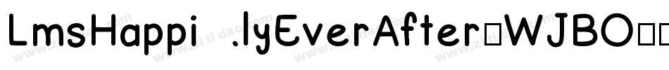 LmsHappilyEverAfter-WJBO字体转换