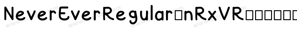 NeverEverRegular-nRxVR字体转换