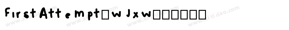 FirstAttempt-wJxw字体转换