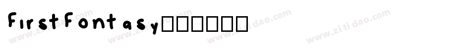 FirstFontasy字体转换