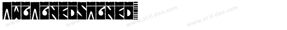 TwoTonedStoned字体转换