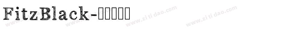 FitzBlack字体转换