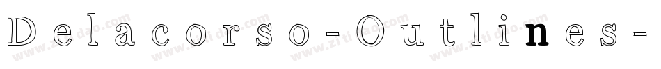 Delacorso-Outlines字体转换
