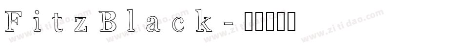 FitzBlack字体转换