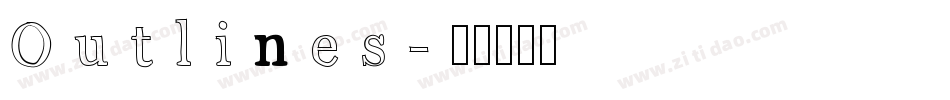Outlines字体转换