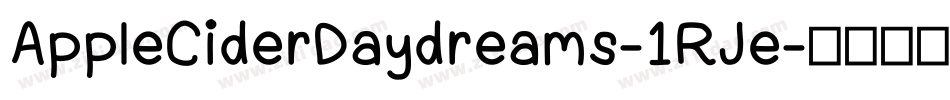 AppleCiderDaydreams-1RJe字体转换