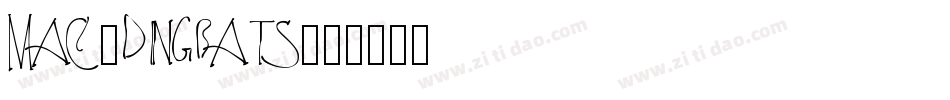 Mac-Dingbats字体转换