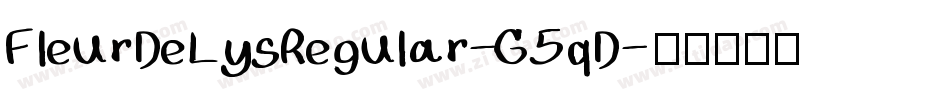 FleurDeLysRegular-G5qD字体转换