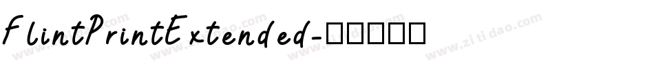 FlintPrintExtended字体转换