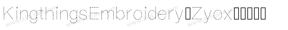 KingthingsEmbroidery-Zyox字体转换 KingthingsEmbroidery-Zyox字体转换