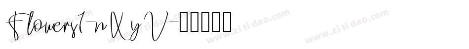 Flowers1-nXyV字体转换
