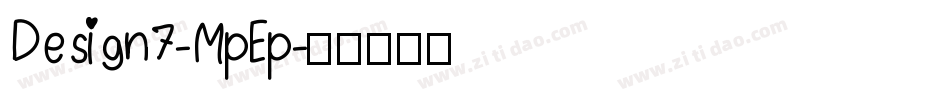 Design7-MpEp字体转换