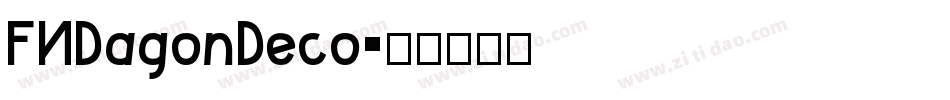 FNDagonDeco字体转换