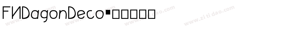 FNDagonDeco字体转换