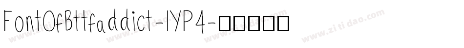 FontOfBttfaddict-1YP4字体转换
