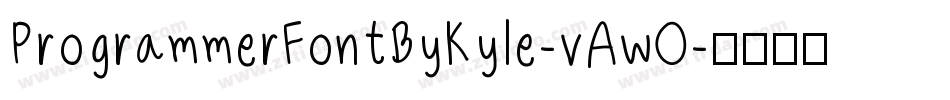 ProgrammerFontByKyle-vAwO字体转换