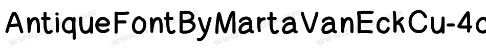 AntiqueFontByMartaVanEckCu-4q5x字体转换
