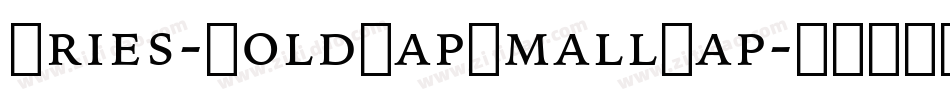 Aries-BoldCapSmallCap字体转换