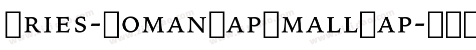 Aries-RomanCapSmallCap字体转换
