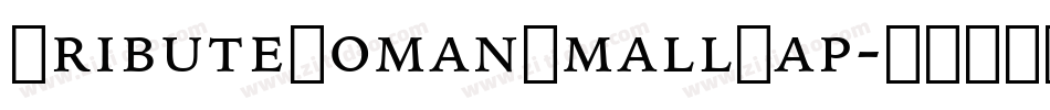 TributeRomanSmallCap字体转换
