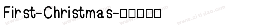 First-Christmas字体转换