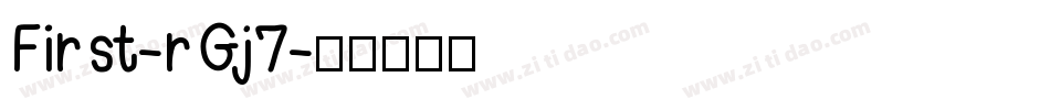 First-rGj7字体转换