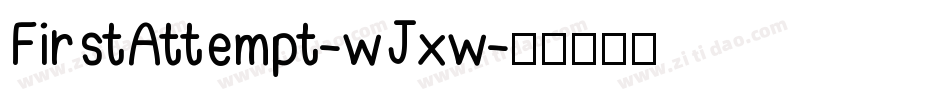 FirstAttempt-wJxw字体转换