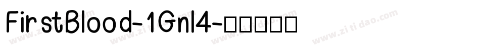 FirstBlood-1Gnl4字体转换
