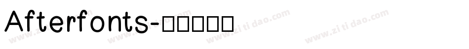 Afterfonts字体转换