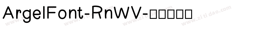 ArgelFont-RnWV字体转换