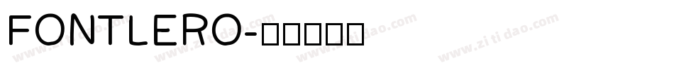 FONTLERO字体转换