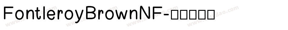 FontleroyBrownNF字体转换