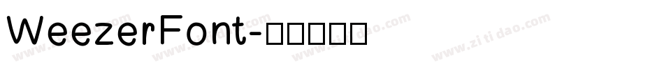 WeezerFont字体转换