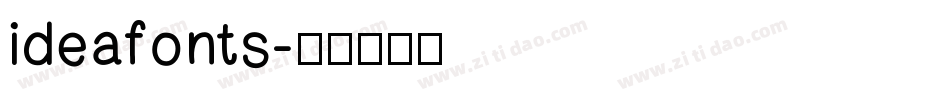 ideafonts字体转换