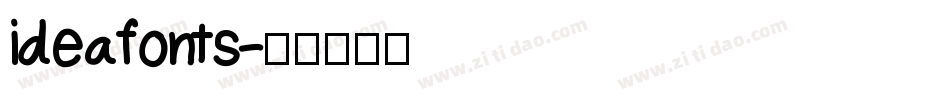 ideafonts字体转换