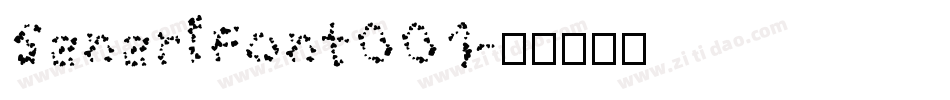 SanariFont001字体转换