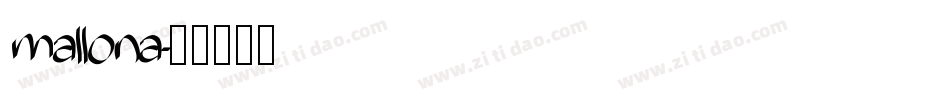 mallona字体转换