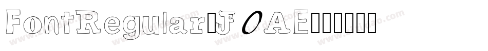 FontRegular-J0AE字体转换
