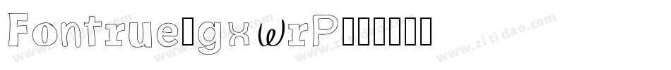 Fontrue-gxwrP字体转换