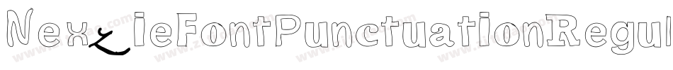 NexzieFontPunctuationRegular-5YKG字体转换